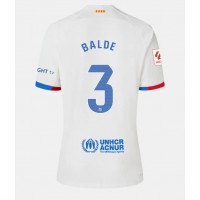 Camiseta Barcelona Alejandro Balde #3 Segunda Equipación Replica 2023-24 para mujer mangas cortas